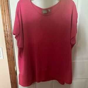 Chicos Women's Hot Pink Top